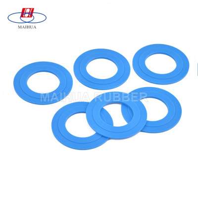 RoHS and Reach compliance NBR,EPDM,SILICONE blue flat gasket